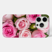 Romantisch Roos Bloemen iPhone Case (Achterkant (horizontaal))