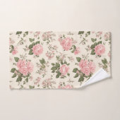 Romantisch Roos bloesems bloemenpatroon Bad Handdoek (Handdoek)