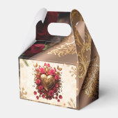 Romantisch Roos Bloom Bedankdoosjes (Achterkant)