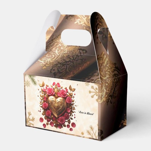 Romantisch Roos Bloom Bedankdoosjes (Voorkant Zijde)