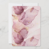 Romantisch Roos Blush Pink Gold Leaf Verjaardag Kaart (Achterkant)