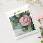 Romantisch Roos Blush Roze Goud Bloemen Huwelijk Bedankzakje (Gezegeld)