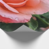 Romantisch Roos Botanische kunst Print Cadeaupapier (Hoek)