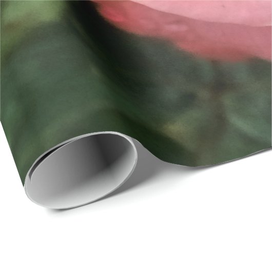 Romantisch Roos Botanische kunst Print Cadeaupapier (Rol Hoek)