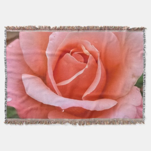 Romantisch Roos Botanische kunst Print Deken (Voorkant)