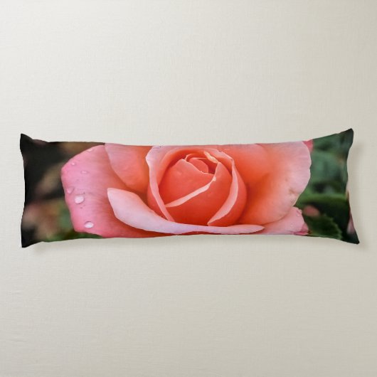 Romantisch Roos Botanische kunst Print Lichaamskussen (Achterkant)