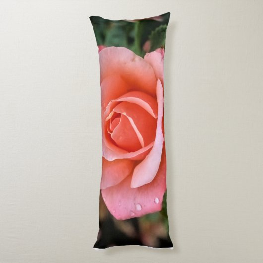 Romantisch Roos Botanische kunst Print Lichaamskussen (Achterkant (Verticaal))