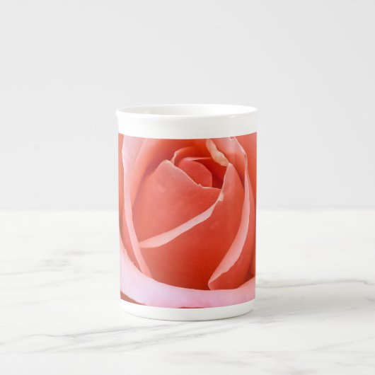 Romantisch Roos Botanische kunst Print Porselein Kop (Voorkant)