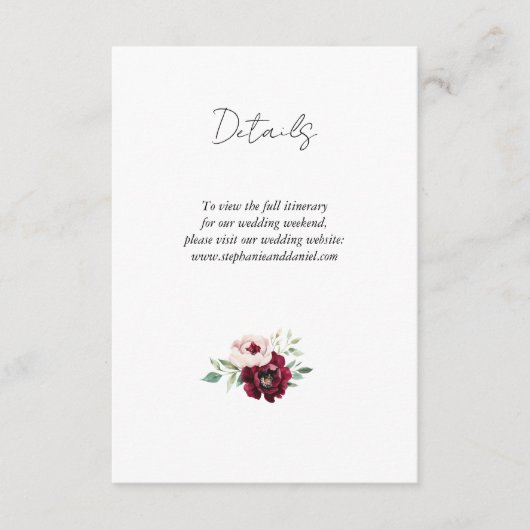 Romantisch Roos bruiloft behuizing Kaart (Voorkant)