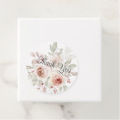 ROMANTISCH ROOS BRUILOFT DANK U BEDANKJES LABELS (In situ)