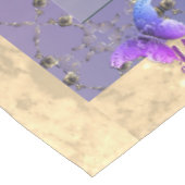 Romantisch Roos Butterfly Birthday Tablecloth Tafelkleed (Gekanteld)