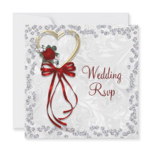 Romantisch Roos, diamant en rood lintje