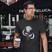 Romantisch Roos en maan T-shirt