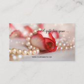 Romantisch Roos- en parelkorencertificaat Kortingskaartje (Voorkant)