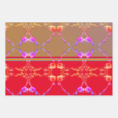 Romantisch Roos Fabergè geïnspireerd Inpakpapier Vel (Voorkant 3)