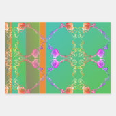 Romantisch Roos Fabergè geïnspireerd Inpakpapier Vel (Voorkant)