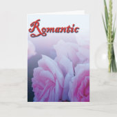 Romantisch, roos feestdagen kaart (Voorkant)