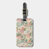 Romantisch Roos geïnspireerd Bagagelabel (Voorkant verticaal)