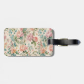 Romantisch Roos geïnspireerd Bagagelabel (Achterkant horizontaal)