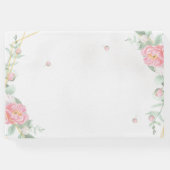 Romantisch Roos Geometric Wedding Gastenboek (Achterkant)