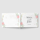 Romantisch Roos Geometric Wedding Gastenboek (Volledig)