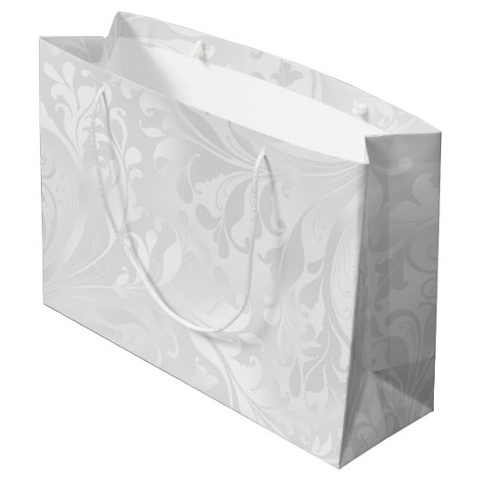 Romantisch Roos, Gold Heart en Red Ribbon Large Cadeautasje (Achterkant Gekanteld)