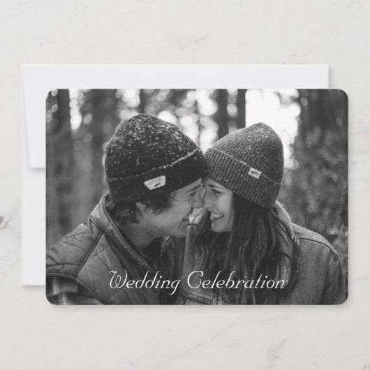 Romantisch Roos Gold Heart Theme Wedding Kaart (Achterkant)