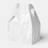 Romantisch Roos, Gouden Hart & Roze Lint Bedankdoosjes (Achterkant)