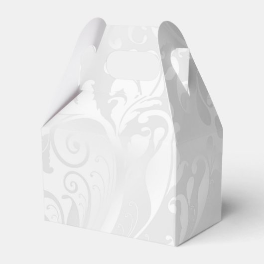 Romantisch Roos, Gouden Hart & Roze Lint Bedankdoosjes (Achterkant)