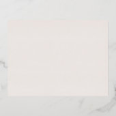 Romantisch Roos goudfolie | Blush bedankpas Folie Uitnodiging Briefkaart (Achterkant)