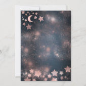 Romantisch Roos goudglitterjurk voor hemelse kledi Kaart (Achterkant)