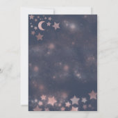 Romantisch Roos goudglitterjurk voor hemelse kledi Kaart (Achterkant)