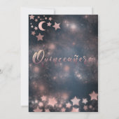 Romantisch Roos goudglitterjurk voor hemelse kledi Kaart (Achterkant)