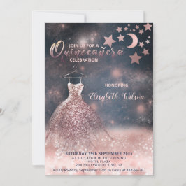 Romantisch Roos goudglitterjurk voor hemelse kledi Kaart