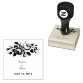 Romantisch Roos | Huwelijksstempel Rubberstempel (Gestempeld)