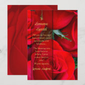 Romantisch Roos Iemand speciale Kaart (Voorkant / Achterkant)