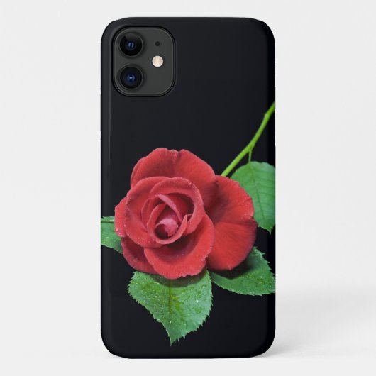 Romantisch Roos iPhone 11 Hoesje (Achterkant)