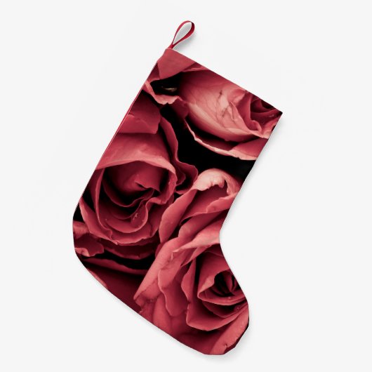 Romantisch roos kleine kerstsok (Voorkant (Hangend))