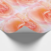 Romantisch Roos met liefde Cadeaupapier (Hoek)