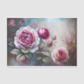 Romantisch Roos Mist Decoupage Tissuepapier (Voorkant)