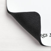 Romantisch Roos Mousepad Muismat (Hoek)