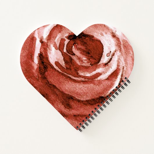 Romantisch Roos Notitieboek (Achterkant)