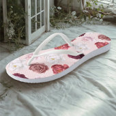 Romantisch Roos - paar Teenslippers