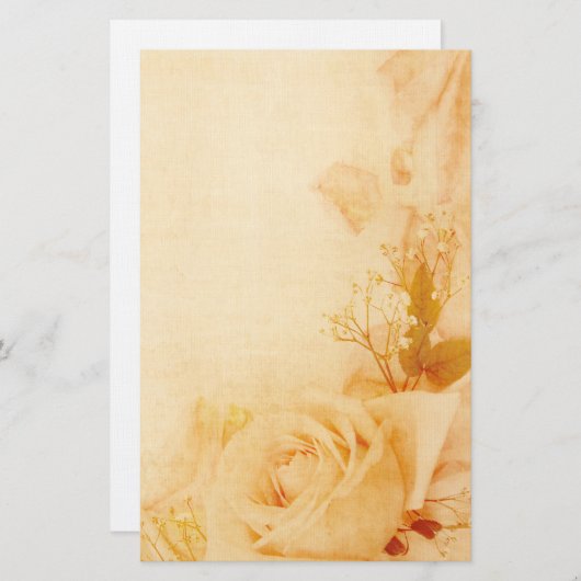 -Romantisch Roos — Parkatiebakkerij Briefpapier (Voorkant / Achterkant)