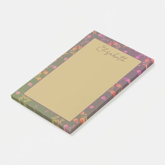Romantisch Roos — Persoonlijke artikelen Post-it® Notes (Schuin)