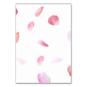 Romantisch Roos Petals Tafelnummer (Achterkant)