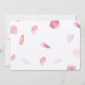 Romantisch Roos Petals verjaardag Kaart (Achterkant)