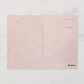 Romantisch Roos Roze Floral Bridal Shower Briefkaart (Achterkant)