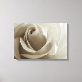 Romantisch Roos Sepia Flower Canvas Afdruk (Voorkant)