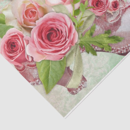 Romantisch Roos Serie Design 9 Tissuepapier (Detail)